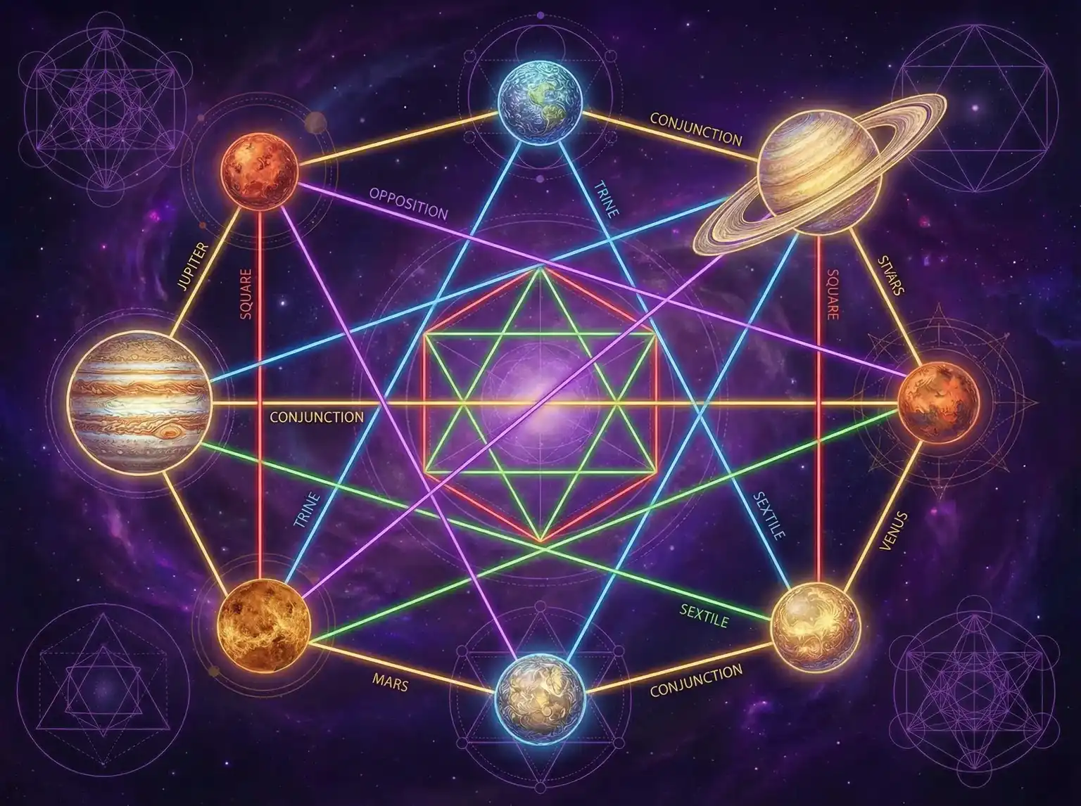 行星相位解读 - 警花燕子下载 | 占星学进阶